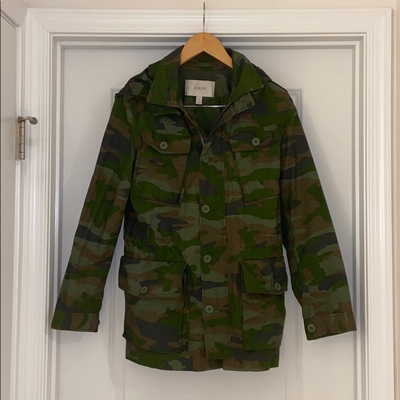 J. Crew Jackets & Blazers - ✨HP✨ J. Crew Camouflage Utility Jacket